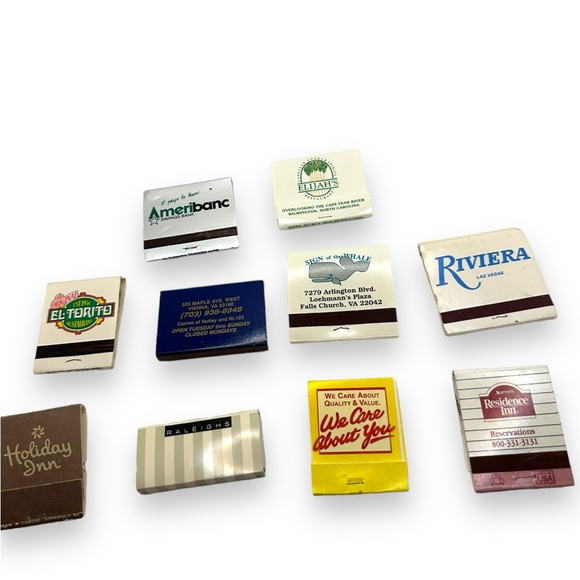Vintage Advertising Matchbook LOT OF 10 70s 80s 90s Vegas DC Area Holiday Inn - Picture 3 of 12